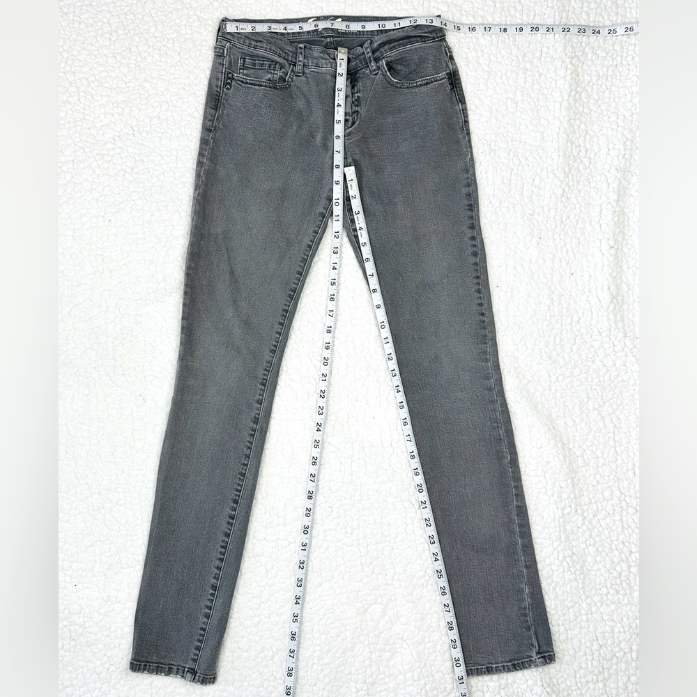 Juicy Couture Women's Gray Low Rise Skinny Jeans Stretch Denim Size 28 - Picture 6 of 6